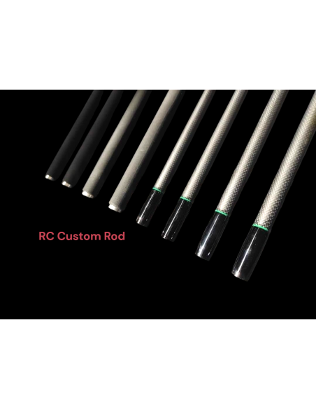 RC Rod 9" Blank Matt Black 1K Ares