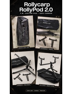 RollyPod 2.0 Versione 2 canne - Modello Total Black 2