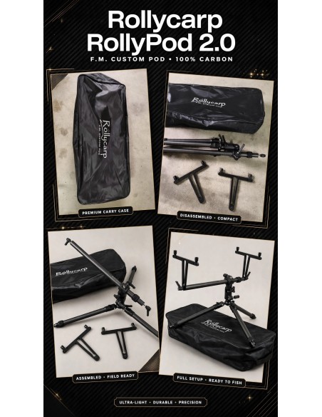 RollyPod 2.0 Version 2 Rods - Total Black Modell